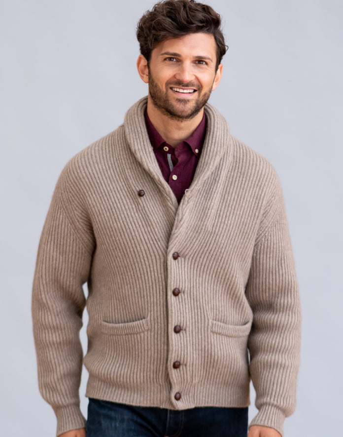 William Lockie Cashmere Windsor Shawl Cardigan Cashmere Cardigan
